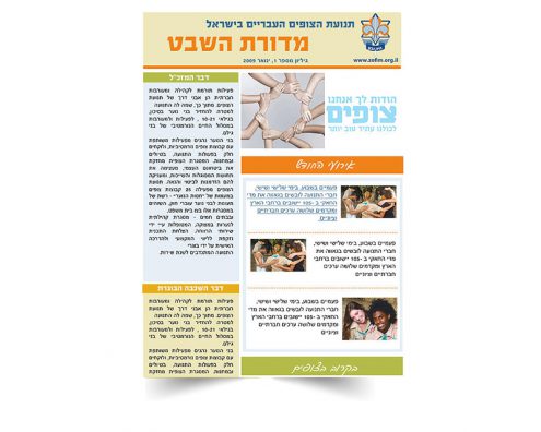 ניוזלטר מחלקת הכספים בתנועת הצופים
